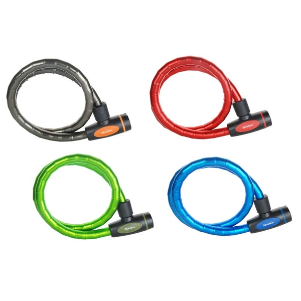 SET Panceřované lanko na kolo Master Lock (1 balení / 4ks)