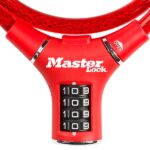 SET Ocelové kombinační lanko na kolo Master Lock — 0,9m (1 balení / 4 ks)